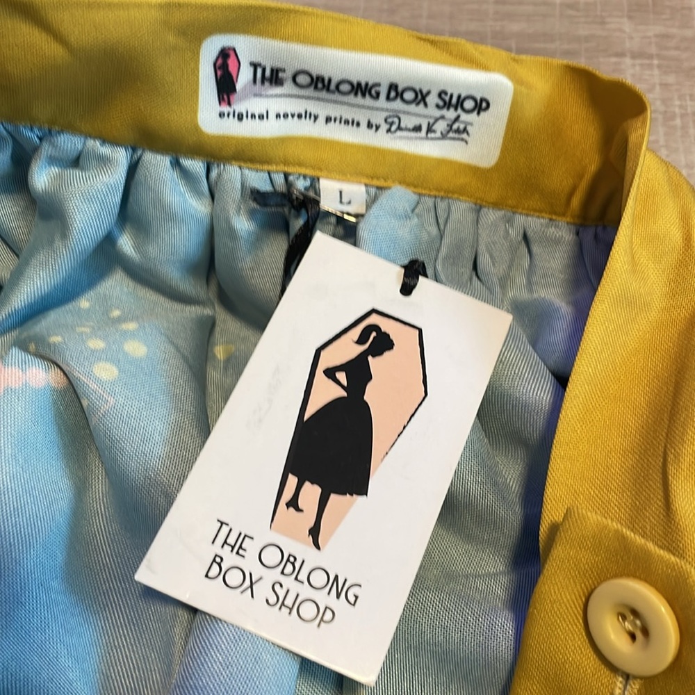 The Oblong Box Shop Tipsy Elephant Retro Full Vintage Print Skirt - Picture 7 of 7